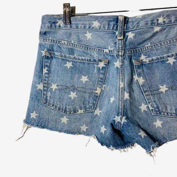 Lucky Brand The Cut Off Star Print Shorts 2/26 - Picture 5 of 8